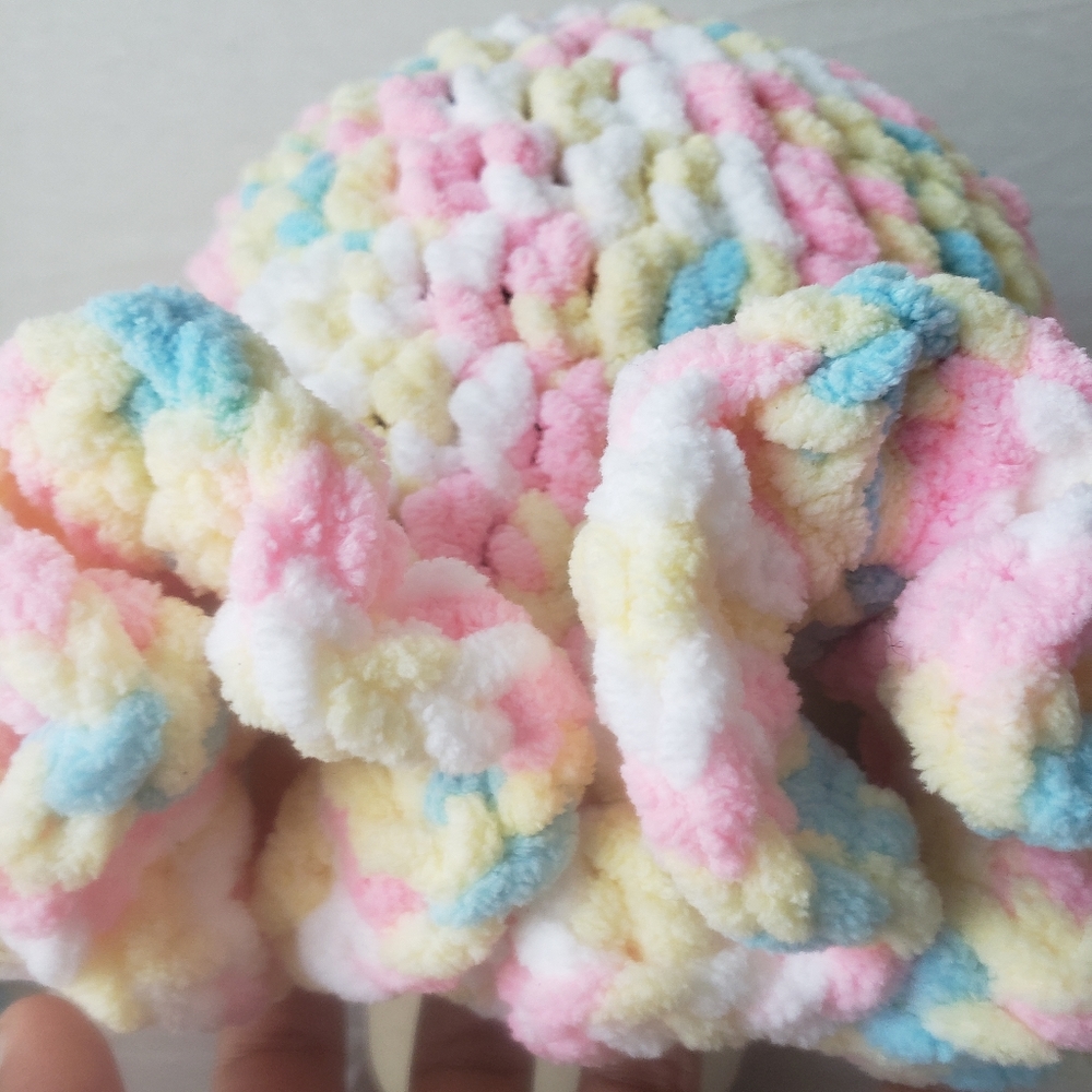 Pastel Multicolor Ruffle Hat - Picture 5 of 5